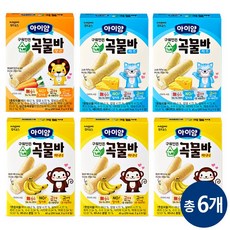 일동후디스 아이얌 순곡물바 혼합 6개, 바나나3 + 당근1 + 치즈2, 40g, 1세트
