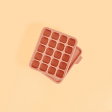 홍스마마 플래티넘 실리콘 이유식 큐브 이유식 준비물 얼음틀 아이스몰드 아이스 트레이 실리콘 몰드 마늘틀, 1개, 인디핑크, 15ml