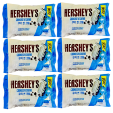 허쉬 쿠앤크초콜릿 스낵사이즈, 165g, 6개