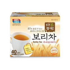 탕비용품 보리차 티백 침출차 다농원 40T 1.5g 1팩
