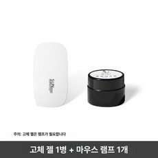젤네일 램프 네일건조기 셀프네일 네일아트 UV램프 네일, 화이트 마우스 라이트+고체 접착제, 기본 색상
