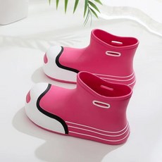 쭌스몰 여성 레인부츠 미끄럼방지 EVA 방수 굽11cm