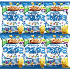 카스가이 쯔부구미 소다향 65g x6개 젤리빈, 6개