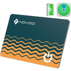 노부 스마트 지갑 추적기 카드 블루투스 에어 위치 태그 얇은 1.6mm 배터리 수명 6년 애플 파인드마이iOS 전용 안드로이드 호환 없음 GPS 아이템 찾기기 가방 수하물 여권, 1 Pack-BL, 1개