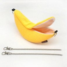 햄스터 해먹 은신처 소형 바나나 귀여운 고리 은신처 소형 바나나 귀여운, 단품, 단품, 상세설명 참조