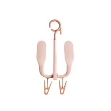 多功能旋轉晾鞋架 雙鉤防風曬鞋架 掛鉤晾曬架 曬鞋神器 桃園出貨, 粉色, 1個