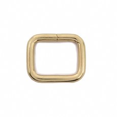 糊塗鞋匠 優質鞋材 N318 方形扣 1個 包包扣 皮帶扣 腰帶扣 背帶扣環, C04 內徑20x15mm淺金