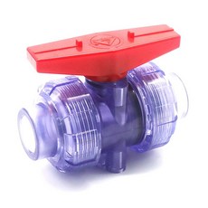 20 25 32 40 50MM 파란색 투명 PVC 파이프 커넥터 수족관 물고기 액세서리 밸브 빠른 피팅