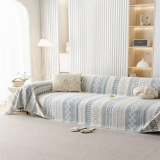 간단한 새로운 멋진 느낌 와플 소파 커버 여름 매트 미끄럼 방지 전체 쿠션, 180X460CM