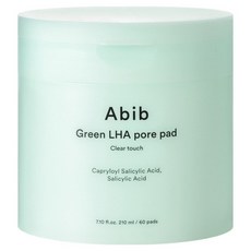 아비브 그린 LHA 모공 패드 클리어 터치 210ml, 60매입, 4개