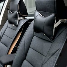 가죽 목쿠션 차량용목쿠션 목받침 목베개 헤드레스트, 그레이, 1개