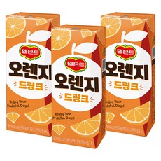 델몬트 드링크 오렌지, 190ml, 24개