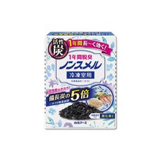 白元 活性炭冰箱除臭盒 冷凍櫃專用 1年長效除臭, 20g, 1個