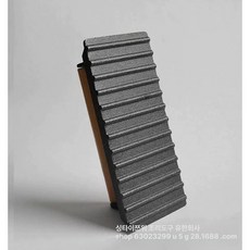 스테이크 프레스 주물, 스트립무늬, 1개, 1cm