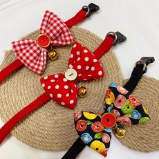 ANNA NINA 大狗狗用領結狗項圈 花色系列 線條系列, 1個, 紅底白點