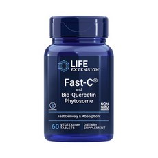 Life Extension Fast-C 和生物槲皮素 Phytosum 素食片, 60入, 1個