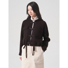 브랜드정품 에잇세컨즈 8SECONDS 후드 토글 버튼 가디건 카디건 브라운 263508