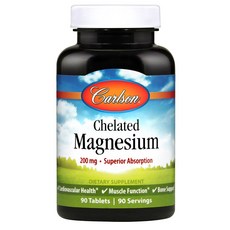 칼슨랩스 carlson labs Chelated Magnesium 90 soft gels, 90정, 1개