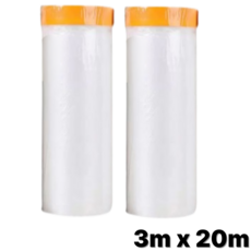 나라에센셜 페인트 공사 도장 마스킹 커버링 보양지 보양 비닐 테이프, 2개