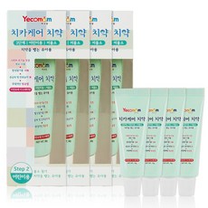 예꼬맘 치카케어 2단계 어린이용 저불소 치약 60g + 미니 치약 15g, 4개