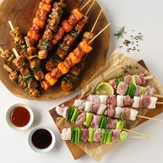 얼리지 않은 국내산 닭고기로 만든 닭꼬치/ 냉장 닭꼬치 오전10시까지 주문시 익일배송/ 데리야끼소스 포함, 50g* 6ea 냉장닭꼬치(오전10시까지 주문시), 냉장 닭꼬치 ( 오전 10시까지 주문시 )