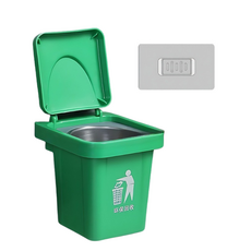 壁掛式垃圾桶 防風設計, 煙灰缸(垃圾桶)-綠色, 1個