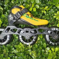 성인용 인라인 스케이트 롤러브레이드 고급 선수용 블랙 (35 사이즈), 1개, C. 옐로우