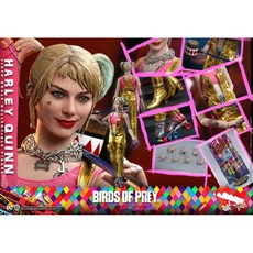 野獸國 Hot Toys MMS565《猛禽小隊》小丑女 哈莉奎茵 Harley Quinn 1/6 比例模型, 1個, 無缺損