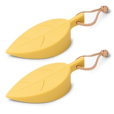디엠코퍼레이션 나뭇잎 도어스토퍼 옐로우, 2개