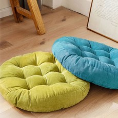 두꺼운 프리미엄 대형 원형 방석 솜포함 55x55 bes+4892PH, 민트