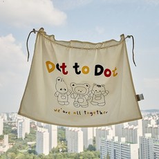 돗투돗 돗프렌즈 차량용 UV 햇빛가리개, 빨노파, 1개