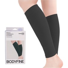 BODYFINE 바디파인 1등급 의료기기 압박스타킹 블랙, 종아리/무릎형, 1개
