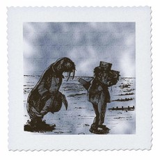 8x8 inch Quilt Square - Vintage Alice in Wonderland Walrus PS Vintage, 미정