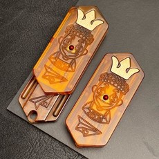 指尖陀螺 解壓玩具 超級解壓 減壓玩具 推推牌 啪啪幣 機械推牌雙軌道直推細膩潤滑可掛繩EDC小飛機扎克, 1個, 轟炸機-PEI