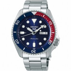 SEIKO 精工 5 Sports 系列潮流機械錶 紅藍 42.5mm