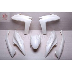 EG部品 SMAX 1DK 機車車殼 (烤漆部份 珠白), 1個, 白(土除改黑)