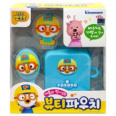 세주-뽀로로 거울과 빗이 있는 뷰티파우치, 혼합색상, 1개