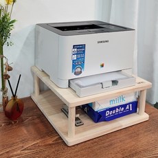 우드홈 프린터 받침대 WPS01 뉴송원목 데스크정리 가구 오피스선반