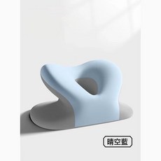 辦公室午睡趴趴枕頭成人兒童記憶棉抱枕中小學生午睡趴桌睡覺神器, 拼藍