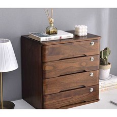 엔틱 월넛컬러 월넛 서랍 소형 작은서랍장 정리함 목황색 2 호두색 2단 [풀체인저]X업그레이드 도톰