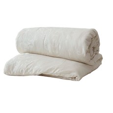 kenjou 絹匠 頂級長纖手工蠶絲被 被胎 緹花設計 台灣製造 6x7尺, 白色