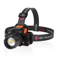 小野人 L9感應頭燈，強光照明、USB充電、多段變焦，適合戶外登山釣魚使用, L9充電頭燈-白光, 1個