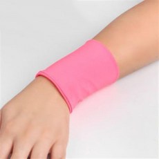 팔토시 스크린 스포츠 흉터 문신 손목 소매 팔꿈치 짧은 가리개, 한개옵션1, 23 형광 로즈 레드 (한 쌍), 1개