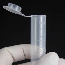 스냅 원형 샘플 공급 원심분리기 플라스틱 튜브 시험관 생화학 분석, 원심분리기 용기 5ml(300병/팩)
