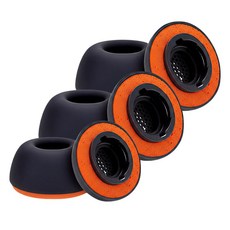 더조은셀러 6P 듀얼쿠션 실리콘 메모리폼 이어팁 S M L 소 중 대 갤럭시 버즈3 프로 호환, 블랙(L+M+S), 갤럭시버즈3 프로, 1세트