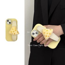 手機殼 網紅潮牌奶酪腕帶iPhone13/14手機殼女蘋果12/15pro全包11套xsmax 腕帶手機殼 手機套