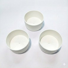 텀블러 바닥 실리콘 보호대, 3개, 7.5cm 흰색