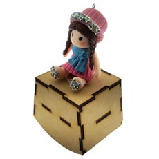 DIY 흔들흔들 오르골 뮤직박스(큐빅 소녀) 만들기 hmd-233