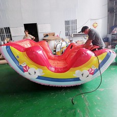 에어바이킹 튜브 놀이기구 에어바운스 물놀이 에어 해적 시소, 레인보우 2인용