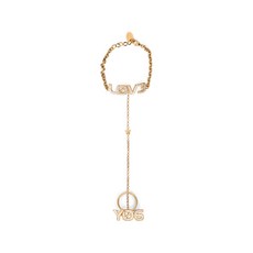 레드(V) 파베 세팅 체인 핸드 주얼리